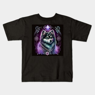 Gothic Pomsky Kids T-Shirt